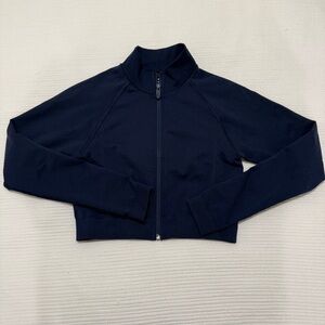 Alphalete Women's Dark Blue Bomber Jacket